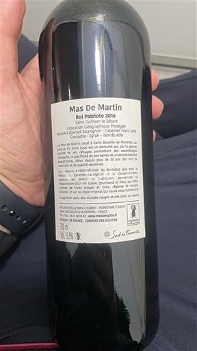 Languedoc và Roussillon Thánh-Guilhem-le-Désert Mas De Martin Roi Patriote 2016