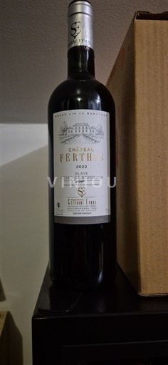 Vinos Rouge sec Château Ferthis 2022 Francia Burdeos Blaye-Côtes de Burdeos AOC