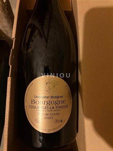 Bourgogne Bourgogne Coulanges-la-Vineuse Domaine Borgnat Tête de 2020