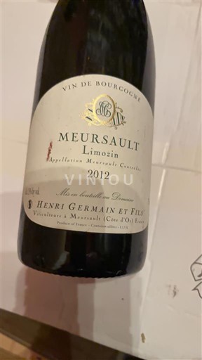 Burgundija Meursault Henri Germain et Fils Limozin 2012