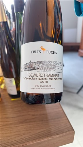 Alsace Vendanges Tardives Eblin Fuchs 2018