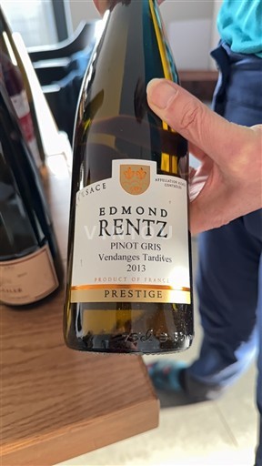 Alsacia No especificado Vendanges Tardives Edmond Rentz Prestige 2013