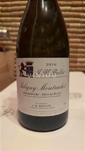 Burgundy Puligny-Montrachet Premier Cru J.M. Boillot Premier Cru - Sous le Puits 2016