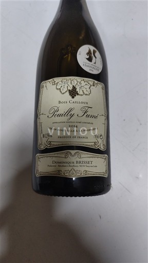 Vallée de la Loire Pouilly-fumé Dominique Brisset Bois Cailloux 2014