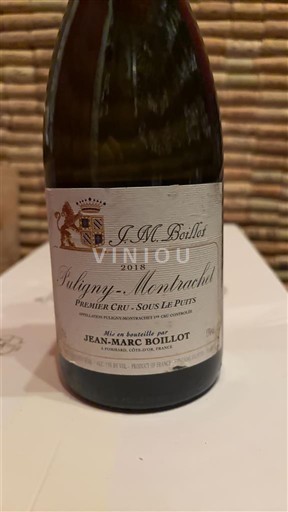 Burgundy Puligny-Montrachet Premier Cru Jean-Marc Boillot Premier Cru - Sous Le Puits 2018