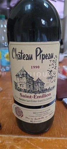 Bordeaux Saint-Émilion Grand Cru Château Pipeau 1990