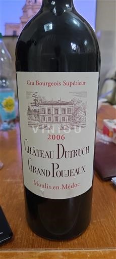 Bordeaux Moulis-en-Médoc Château Truch Grand Poujeaux 2006