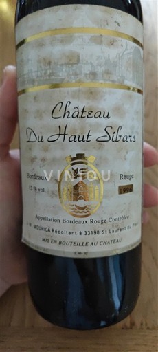 Bordeaux Bordeaux hồng Château Haut Sibars 1996