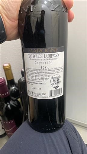 Vénétie Valpolicella Ripasso Zeni Marogne 2021
