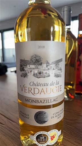 Sydvestfrankrig Monbazillac Château La Verdagie 2018