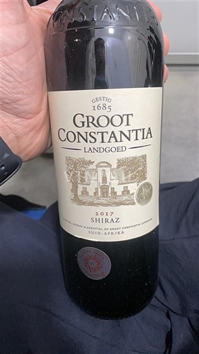 Regione Costiera Costantia Groot Constantia Shiraz 2017