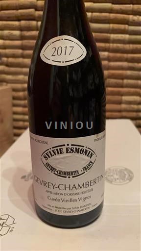Bourgogne Gevrey-chambertin Sylvie Esmonin Vieilles Vignes 2017