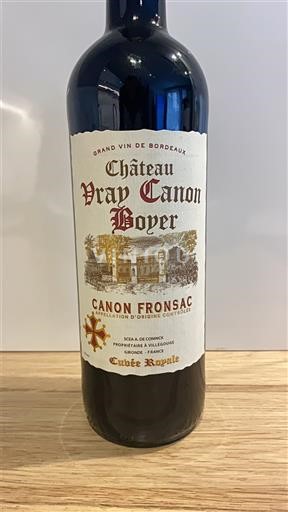 Bordeaux Canon-Fronsac Château Vray Canon Boyer Royale 2022