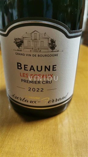 Bourgogne Beaune Premier Cru Domaine Missetaux-Ferrand Les Sceaux 2022