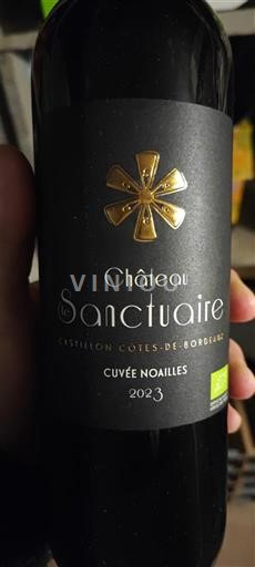 Bordeaux Castillon-côtes-de-bordeaux Château Le Sanctuaire Noailles 2023