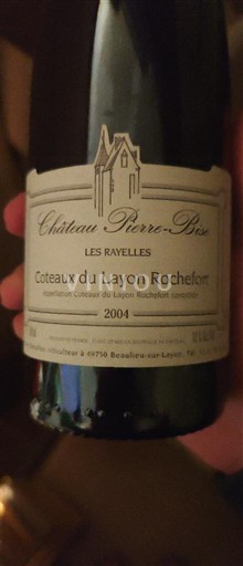 Thung lũng sông Loire Không được chỉ định Château Pierre-Bise Les Rayelles 2004