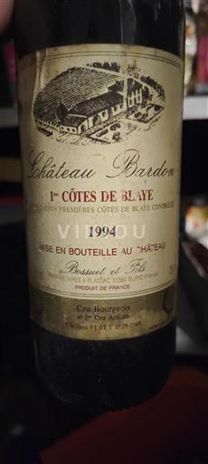 Bordeaux Côtes-de-blaye Château Bourdon 1994