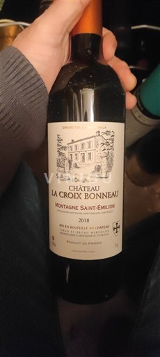 Bordeaux Montagne-saint-émilion Château La Croix Bonneau 2018