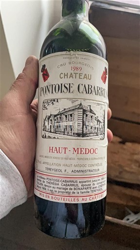 Bordeaux Haut-Médoc Château Pontoise Cabarrus 1989