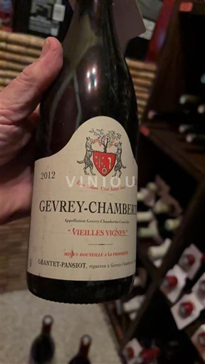 Bourgogne Gevrey-chambertin Gantet-Pansiot Vieilles Vignes 2012