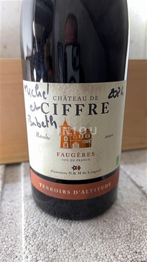 Languedoque Faugères Château Ciffre Terroirs d'Altitude 2020