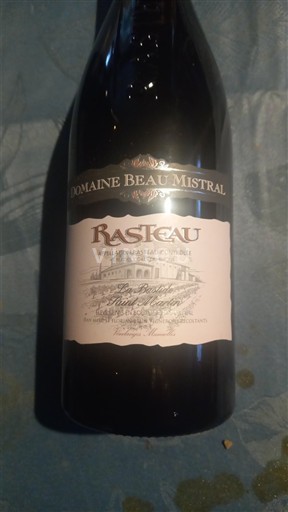 Thung lũng Rhône Rasteau Domaine Beau Mistral 2022