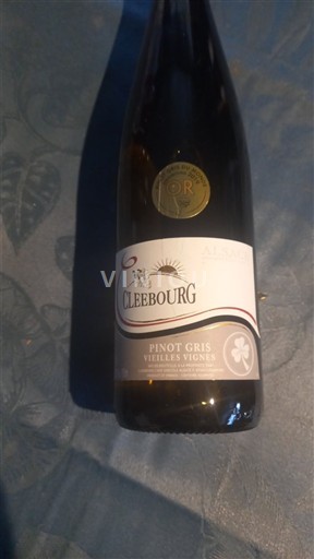 Alsace Cleebourg Pinot Gris Vieilles Vignes 2019
