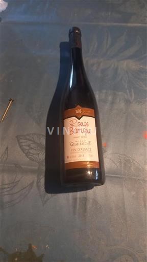 Alsace Pinot noir Château Willy Gisselbrecht Rouge Barrique 2014