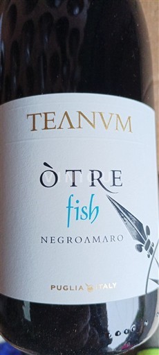 Puglia Không được chỉ định Teanum Òtre Fish 2017