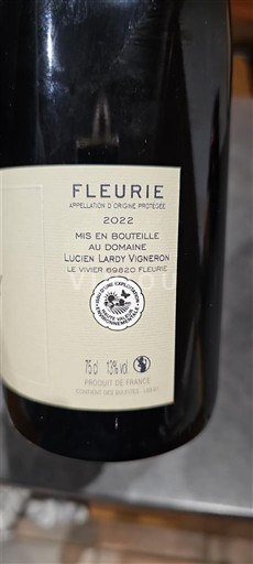 Beaujolais Fleurie Lucien Lardy 2022