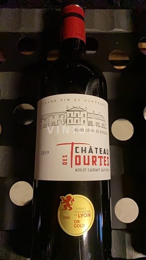 Vinhos Rouge sec Château S Tourtes 2019 França Bordéus Blaye-Côtes-de-Bordéus AOC