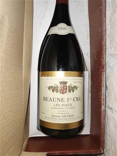 Bourgogne Beaune Premier Cru Solange Lecuelle Les Avaux 1996