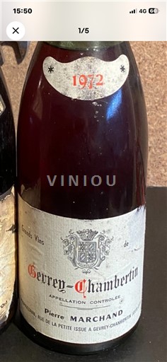 Bourgogne Gevrey-chambertin Pierre Marchand 1972