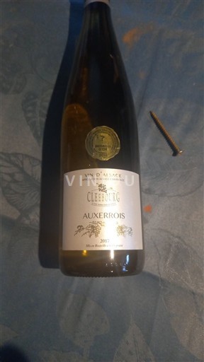 Alsace Cleebourg Auxerois 2017