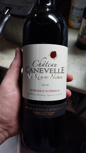 Bordeaux Bordeaux Supérieur Château Canevelle La Réserve Nature 2018