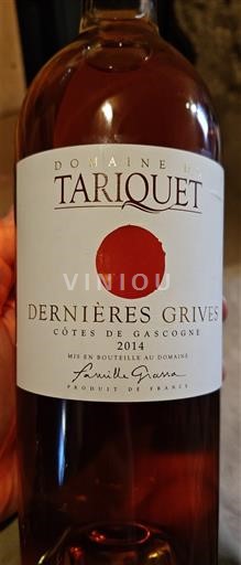 Sudoeste Côtes de Gascogne Domaine Tariquet Dernières Grives 2014