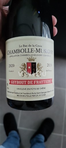 Burgundy Chambolle-Musigny Guybout de Fraytière Le Bas de la Croix 2020