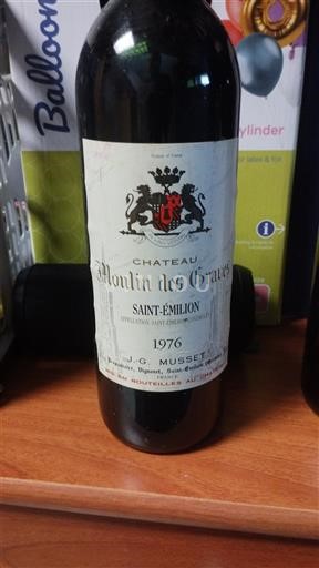 Bordeaux Saint-Émilion Château Moulin des Graves 1976