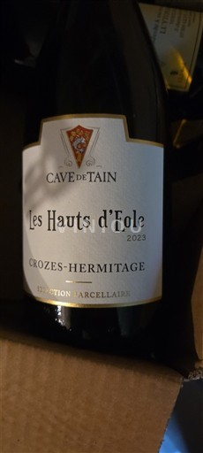 Thung lũng Rhône Crozes-hermitage Cave de Tain Les Hauts d'Eole Sélection Parcellaire 2023