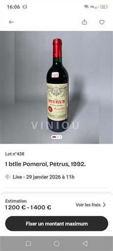 Bordeaux Pomerol Petrus 1992