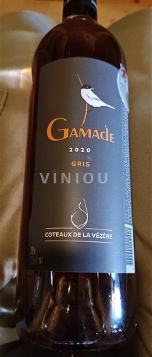 Tây Nam Không được chỉ định Coteaux de la Vézère Gamade Gris 2020