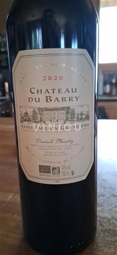 Bordeaux Saint-Émilion Grand Cru Grand Cru Château Barry 2020
