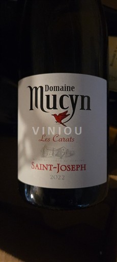 Rhônedalen Saint-Joseph Domaine Mucyn Les Carats 2022