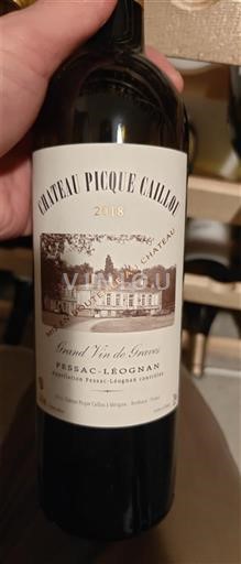 Bordeaux Pessac-Léognan Château Pique Caillou 2018