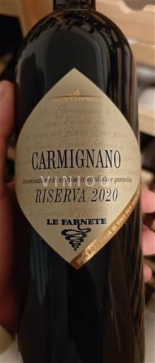 Toscana Carmignano Le Farnete Riserva 2020