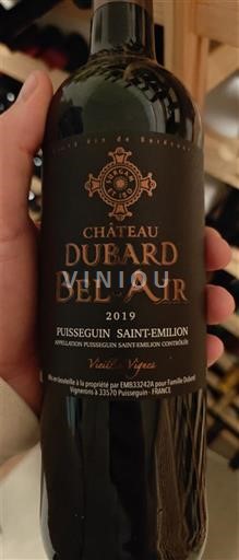Bordeaux Puisseguin-Saint-Émilion Château Eard Bel-Air Vieilles Vignes 2019