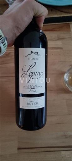 Bordeaux Côtes-de-bourg Château Lépine 2016