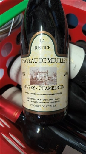 Bourgogne Gevrey-chambertin Château Meuilley La Justice 2008