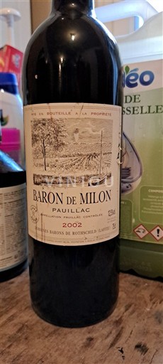 Bordeaux Pauillac Baron de Milon 2002