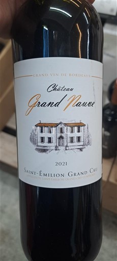 Bordeaux Saint-Émilion Grand Cru Grand Cru Château Grand Nauve 2021